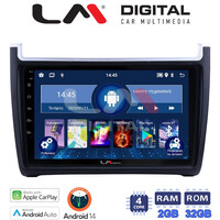 LM Digital - LM ZN4405 GPS Οθόνη OEM Multimedia Αυτοκινήτου για VW POLO 2014>2017 & CADDY 2015> (CarPlay/AndroidAuto/BT/GPS/WIFI/GPRS) electriclife