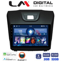 LM Digital - LM ZN4435 GPS Οθόνη OEM Multimedia Αυτοκινήτου για ISUZU DMAX 2012> (CarPlay/AndroidAuto/BT/GPS/WIFI/GPRS) electriclife