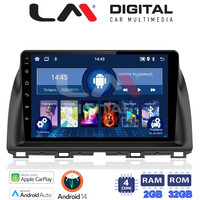 LM Digital - LM ZN4438 GPS Οθόνη OEM Multimedia Αυτοκινήτου για MAZDA CX5 2013>2017  (CarPlay/AndroidAuto/BT/GPS/WIFI/GPRS) electriclife