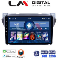 LM Digital - LM ZN4449 GPS Οθόνη OEM Multimedia Αυτοκινήτου για Suzuki Alto 2009>2016 (CarPlay/AndroidAuto/BT/GPS/WIFI/GPRS) electriclife