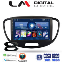 LM Digital - LM ZN4455 GPS Οθόνη OEM Multimedia Αυτοκινήτου για HYUNDAI i10 2008>2013 (CarPlay/AndroidAuto/BT/GPS/WIFI/GPRS) electriclife