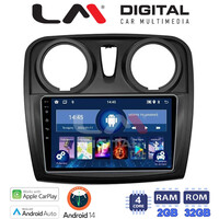 LM Digital - LM ZN4457 GPS Οθόνη OEM Multimedia Αυτοκινήτου για Dacia Santero 2012 > 2019 (CarPlay/AndroidAuto/BT/GPS/WIFI/GPRS) electriclife