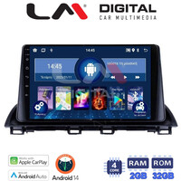 LM Digital - LM ZN4461 GPS Οθόνη OEM Multimedia Αυτοκινήτου για Mazda 3 2014 >  (CarPlay/AndroidAuto/BT/GPS/WIFI/GPRS) electriclife