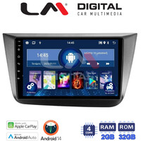 LM Digital - LM ZN4490 GPS Οθόνη OEM Multimedia Αυτοκινήτου για Seat Altea 2004 > 2015 (CarPlay/AndroidAuto/BT/GPS/WIFI/GPRS) electriclife