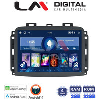 LM Digital - LM ZN4500 GPS Οθόνη OEM Multimedia Αυτοκινήτου για FIAT 500L 2012> (CarPlay/AndroidAuto/BT/GPS/WIFI/GPRS) electriclife
