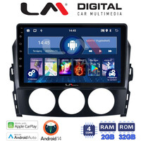 LM Digital - LM ZN4530 GPS Οθόνη OEM Multimedia Αυτοκινήτου για Mazda MX5 2005 > 2015 (CarPlay/AndroidAuto/BT/GPS/WIFI/GPRS) electriclife