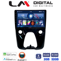 LM Digital - LM ZN4564 GPS Οθόνη OEM Multimedia Αυτοκινήτου για Aygo & C1 & 107 14> (CarPlay/AndroidAuto/BT/GPS/WIFI/GPRS) electriclife
