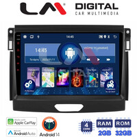 LM Digital - LM ZN4574 GPS Οθόνη OEM Multimedia Αυτοκινήτου για Ford Ranger 2015 > 2020 (CarPlay/AndroidAuto/BT/GPS/WIFI/GPRS) electriclife