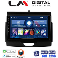 LM Digital - LM ZN4576B GPS Οθόνη OEM Multimedia Αυτοκινήτου για FORD RANGER 2015>2020 (CarPlay/AndroidAuto/BT/GPS/WIFI/GPRS) electriclife