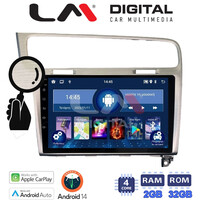 LM Digital - LM ZN4591 GPS Οθόνη OEM Multimedia Αυτοκινήτου για VW GOLF7 (CarPlay/AndroidAuto/BT/GPS/WIFI/GPRS) electriclife