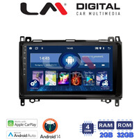 LM Digital - LM ZN4668 GPS Οθόνη OEM Multimedia Αυτοκινήτου για MERCEDES A(W169),B(W245) - SPRINTER - VITO   (CarPlay/AndroidAuto/BT/GPS/WIFI/GPRS) electriclife