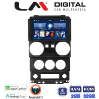 LM Digital - LM ZN4748 GPS Οθόνη OEM Multimedia Αυτοκινήτου για JEEP WRANGLER 2007 > 2011 (CarPlay/AndroidAuto/BT/GPS/WIFI/GPRS) electriclife