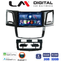 LM Digital - LM ZN4820 GPS Οθόνη OEM Multimedia Αυτοκινήτου για TOYOTA HILUX 2005>2016 (CarPlay/AndroidAuto/BT/GPS/WIFI/GPRS) electriclife