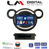 LM Digital - LM ZN4835 GPS Οθόνη OEM Multimedia Αυτοκινήτου για MINI Clubman '07>'14 & Countryman '10>'16 & Paceman '12>'16 & Cooper '07>'14 (CarPlay/AndroidAuto/BT/GPS/WIFI/GPRS) electriclife