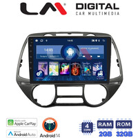 LM Digital - LM ZN4837 GPS Οθόνη OEM Multimedia Αυτοκινήτου για Hyundai i20 2008 > 2014 (CarPlay/AndroidAuto/BT/GPS/WIFI/GPRS) electriclife