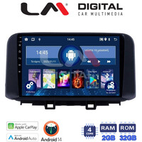 LM Digital - LM ZN4961 GPS Οθόνη OEM Multimedia Αυτοκινήτου για HYUNDAI KONA  mod.2017> (CarPlay/AndroidAuto/BT/GPS/WIFI/GPRS) electriclife