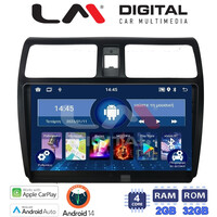 LM Digital - LM ZN4978 GPS Οθόνη OEM Multimedia Αυτοκινήτου για SUZUKI SWIFT 2005 > 2010 (CarPlay/AndroidAuto/BT/GPS/WIFI/GPRS) electriclife