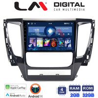 LM Digital - LM ZN4992 GPS Οθόνη OEM Multimedia Αυτοκινήτου για Mitsubishi Pajero 2014> (CarPlay/AndroidAuto/BT/GPS/WIFI/GPRS) electriclife