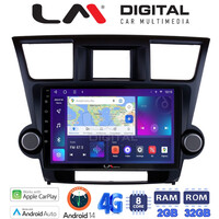 LM Digital - LM ZR8089 GPS Οθόνη OEM Multimedia Αυτοκινήτου για Toyota Highlander 2008 > 2015 (CarPlay/AndroidAuto/BT/GPS/WIFI/GPRS) electriclife