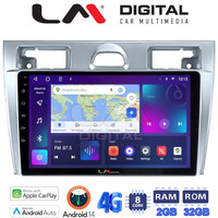 LM Digital - LM ZR8140 GPS Οθόνη OEM Multimedia Αυτοκινήτου για Ford Fiesta 2006 -> 2008 (CarPlay/AndroidAuto/BT/GPS/WIFI/GPRS) electriclife