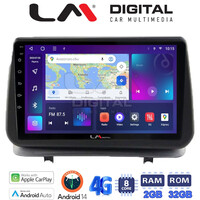 LM Digital - LM ZR8319 GPS Οθόνη OEM Multimedia Αυτοκινήτου για Renault Clio III 2005 > 2011 (CarPlay/AndroidAuto/BT/GPS/WIFI/GPRS) electriclife