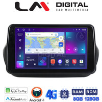 LM Digital - LM ZT8195 GPS Οθόνη OEM Multimedia Αυτοκινήτου για Fiorino, Citroen, Nemo, Bipper (CarPlay/AndroidAuto/BT/GPS/WIFI/GPRS) electriclife