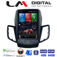 LM Digital - LM TC8152 GPS Οθόνη OEM Multimedia τυπου Tesla 9,7inch Ford Fiesta 2008 - 2017  (CarPlay/AndroidAuto/BT/GPS/WIFI/GPRS) electriclife