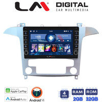 LM Digital - LM ZG4003 GPS Οθόνη OEM Multimedia Αυτοκινήτου για Ford S-Max 2006 > 2014 (CarPlay/AndroidAuto/BT/GPS/WIFI/GPRS) electriclife