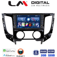 LM Digital - LM ZG4230A GPS Οθόνη OEM Multimedia Αυτοκινήτου για Mitsubishi L200 2014 > Μόνο για αυτοκίνητα με Air Condition (CarPlay/AndroidAuto/BT/GPS/WIFI/GPRS) electriclife
