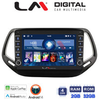 LM Digital - LM ZG4253 GPS Οθόνη OEM Multimedia Αυτοκινήτου για JEEP COMPASS 2017> (CarPlay/AndroidAuto/BT/GPS/WIFI/GPRS) electriclife