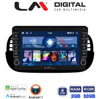 LM Digital - LM ZG4315B GPS Οθόνη OEM Multimedia Αυτοκινήτου για Fiat 500 2007 > 2016 (CarPlay/AndroidAuto/BT/GPS/WIFI/GPRS) electriclife