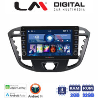LM Digital - LM ZG4366 GPS Οθόνη OEM Multimedia Αυτοκινήτου για TRANSIT CUSTOM - TOURNEO CUSTOM 2013> (CarPlay/AndroidAuto/BT/GPS/WIFI/GPRS) electriclife