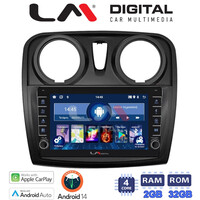 LM Digital - LM ZG4457 GPS Οθόνη OEM Multimedia Αυτοκινήτου για Dacia Santero 2012 > 2019 (CarPlay/AndroidAuto/BT/GPS/WIFI/GPRS) electriclife