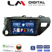 LM Digital - LM ZG4588 GPS Οθόνη OEM Multimedia Αυτοκινήτου για TOYOTA HILUX 2017>   (CarPlay/AndroidAuto/BT/GPS/WIFI/GPRS) electriclife