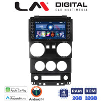 LM Digital - LM ZG4748 GPS Οθόνη OEM Multimedia Αυτοκινήτου για JEEP WRANGLER 2007 > 2011 (CarPlay/AndroidAuto/BT/GPS/WIFI/GPRS) electriclife