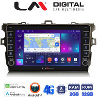 LM Digital - LM ZG8028 GPS Οθόνη OEM Multimedia Αυτοκινήτου για Toyota Auris 2007 > 2012 (CarPlay/AndroidAuto/BT/GPS/WIFI/GPRS) electriclife