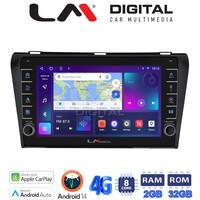 LM Digital - LM ZG8034 GPS Οθόνη OEM Multimedia Αυτοκινήτου για MAZDA 3  2009>2014 (CarPlay/AndroidAuto/BT/GPS/WIFI/GPRS) electriclife