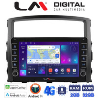 LM Digital - LM ZG8038 GPS Οθόνη OEM Multimedia Αυτοκινήτου για MITSUBISHI PAJERO 2006>2014 (CarPlay/AndroidAuto/BT/GPS/WIFI/GPRS) electriclife