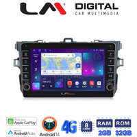 LM Digital - LM ZG8063 GPS Οθόνη OEM Multimedia Αυτοκινήτου για TOYOTA COROLLA 2006>2012  (CarPlay/AndroidAuto/BT/GPS/WIFI/GPRS) electriclife