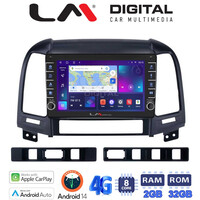 LM Digital - LM ZG8239 GPS Οθόνη OEM Multimedia Αυτοκινήτου για Hyundai SantaFe 2006 > 2013 (CarPlay/AndroidAuto/BT/GPS/WIFI/GPRS) electriclife