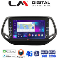 LM Digital - LM ZG8253 GPS Οθόνη OEM Multimedia Αυτοκινήτου για JEEP COMPASS 2017> (CarPlay/AndroidAuto/BT/GPS/WIFI/GPRS) electriclife