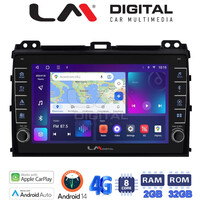 LM Digital - LM ZG8384 GPS Οθόνη OEM Multimedia Αυτοκινήτου για TOYOTA LANDCRUISER J100 2003>2009   (CarPlay/AndroidAuto/BT/GPS/WIFI/GPRS) electriclife