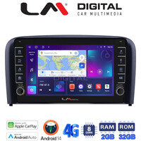 LM Digital - LM ZG8393 GPS Οθόνη OEM Multimedia Αυτοκινήτου για Volvo S80 2004 > 2006 (CarPlay/AndroidAuto/BT/GPS/WIFI/GPRS) electriclife