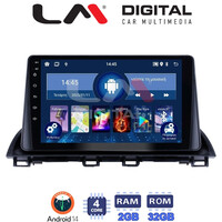LM Digital - LM ZL4441 GPS Οθόνη OEM Multimedia Αυτοκινήτου για Mazda CX4 2014 > (BT/GPS/WIFI/GPRS) electriclife