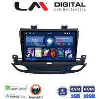 LM Digital - LM ZN4339 GPS Οθόνη OEM Multimedia Αυτοκινήτου για Opel Insignia 2018 (CarPlay/AndroidAuto/BT/GPS/WIFI/GPRS) electriclife