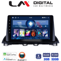 LM Digital - LM ZN4441 GPS Οθόνη OEM Multimedia Αυτοκινήτου για Mazda CX4 2014 > (CarPlay/AndroidAuto/BT/GPS/WIFI/GPRS) electriclife