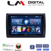 LM Digital - LM ZN4466 GPS Οθόνη OEM Multimedia Αυτοκινήτου για Fiat Stilo 2001 > 2007 (CarPlay/AndroidAuto/BT/GPS/WIFI/GPRS) electriclife