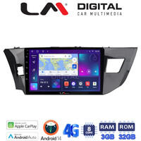 LM Digital - LM ZE8126 GPS Οθόνη OEM Multimedia Αυτοκινήτου για TOYOTA COROLLA 2013>2016 (CarPlay/AndroidAuto/BT/GPS/WIFI/GPRS) electriclife