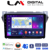 LM Digital - LM ZE8449 GPS Οθόνη OEM Multimedia Αυτοκινήτου για Suzuki Alto 2009>2016 (CarPlay/AndroidAuto/BT/GPS/WIFI/GPRS) electriclife