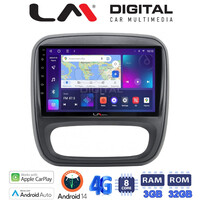 LM Digital - LM ZE8706 GPS Οθόνη OEM Multimedia Αυτοκινήτου για Opel Vivaro 2014 > 2020Renault Traffic 2014 > 2020Nissan NV300 2014 > 2020Fiat Talento 2014 > 2020Δείτε τί φίσα έχει το αυτοκίνητο πριν την αγορά της οθόνης. (CarPlay/AndroidA electriclife